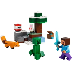 Klocki LEGO 21583 Przygoda Stevea w Tajdze MINECRAFT